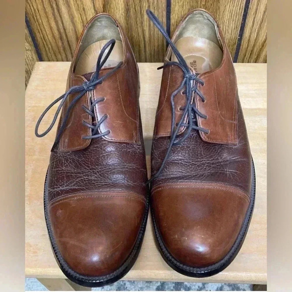 Men BOSTONIAN 2pod Comfort Brown Two Tone Cap Toe Lace Derby Leather Shoe Sz 10 main image 7